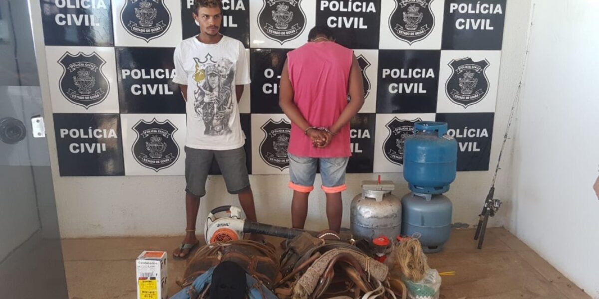 Autores de roubo na zona rural são autuados em flagrante em Cristalina