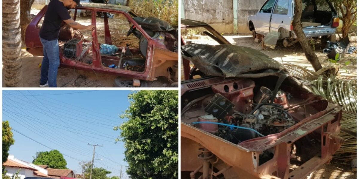 Policia Civil fecha desmanche de carros em Porangatu