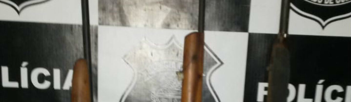 Homem é preso com armas utilizadas para ameaçar companheira