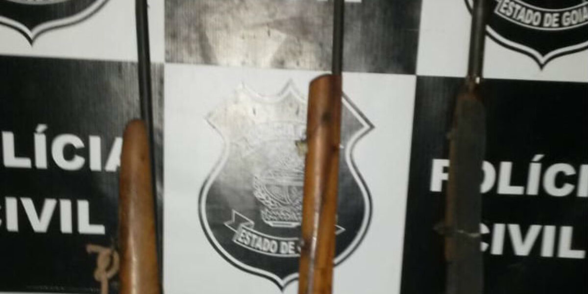 Homem é preso com armas utilizadas para ameaçar companheira