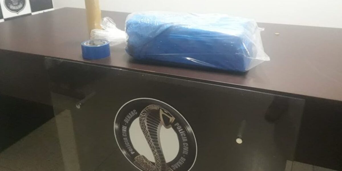 Operação Goiás Seguro: Denarc apreende, em ônibus, 10 kg de maconha que seriam levados ao Tocantins