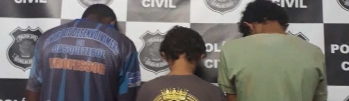 2ª DDP de Águas Lindas apreende três menores por ato infracional análogo a furto de celular