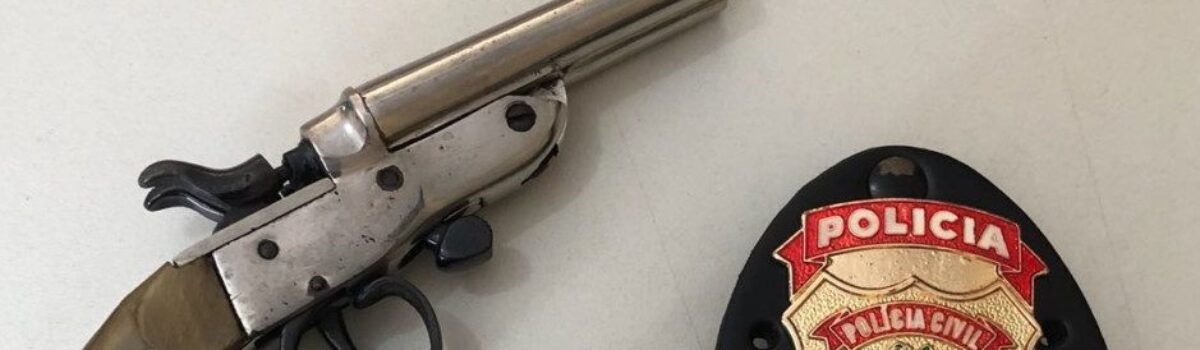 Polícia Civil faz apreensão de arma que jovem apontava para habitantes de Uruana