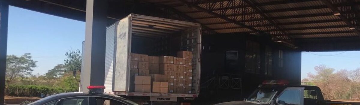 6ª DRP e Delegacia Estadual da Sefaz em Itumbiara apreendem carga de R$ 3 milhões sem recolhimento de tributos