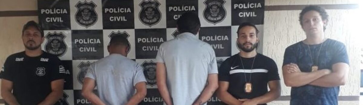 Polícia Civil de Itaberaí prende dupla que furtou dinheiro do patrão e foi para bar gastar produto do crime