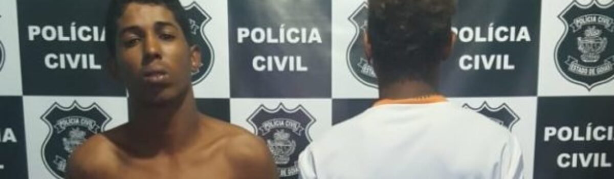 PC de Mozarlândia prende autor de roubo e menor autor de ato infracional análogo ao mesmo crime