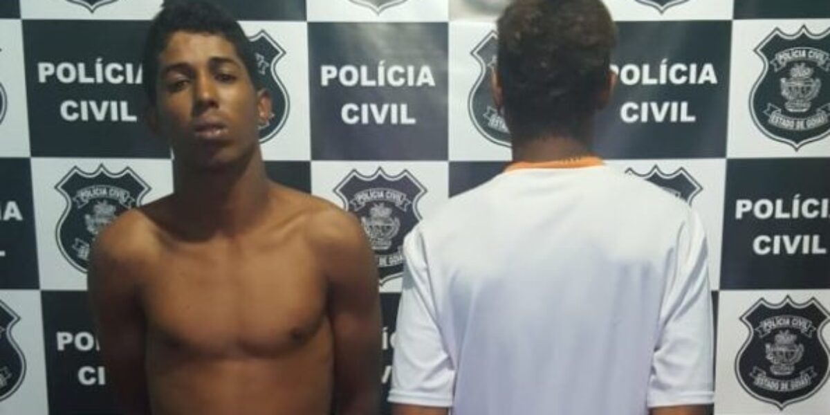 PC de Mozarlândia prende autor de roubo e menor autor de ato infracional análogo ao mesmo crime