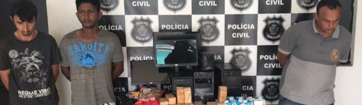 Polícia Civil prende autores de assalto a colégio municipal de Aragoiânia