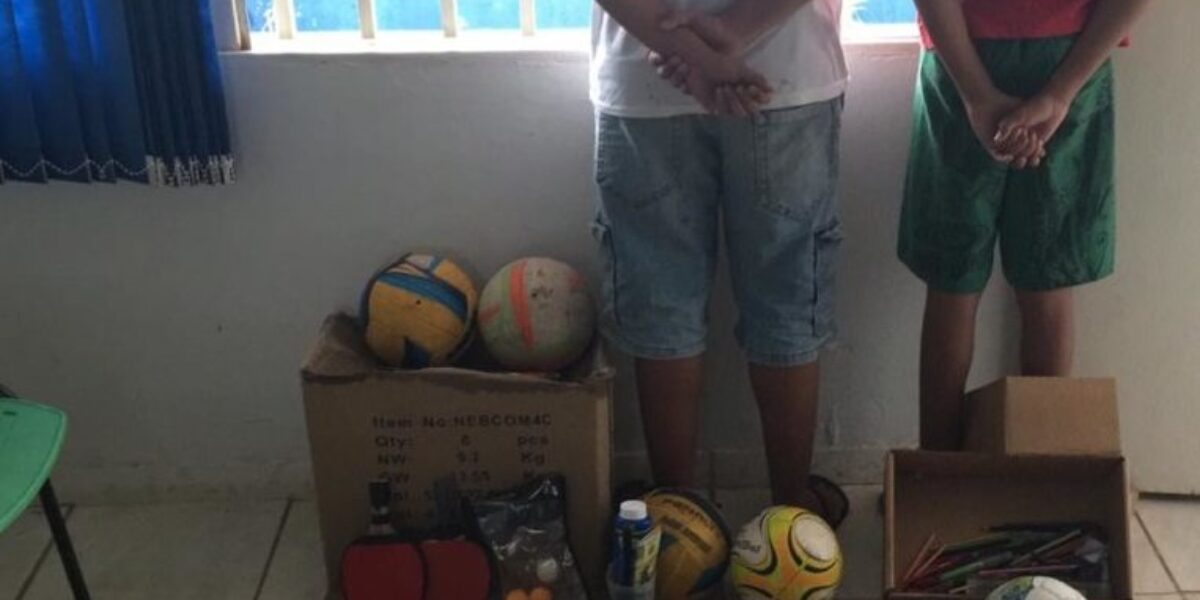 Polícia Civil identifica menores que invadiram, depredaram e furtaram escola pública em Aragarças