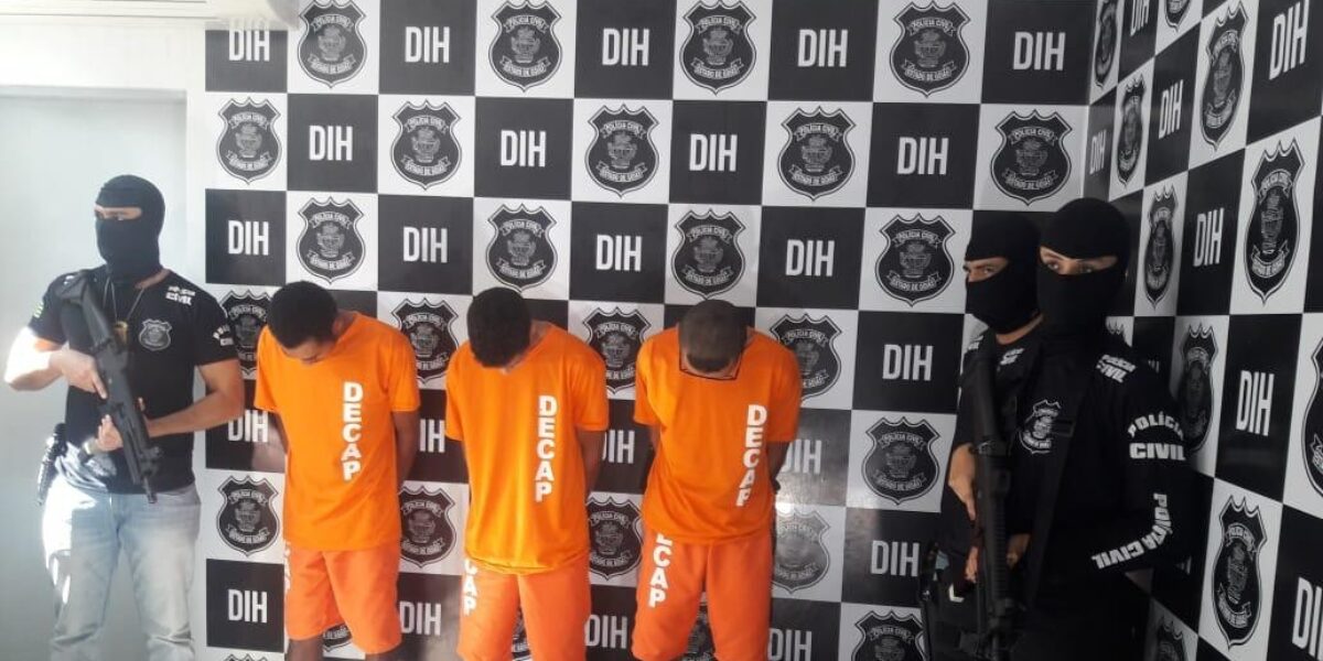 Trio que matava a mando de detento é preso em Goiânia
