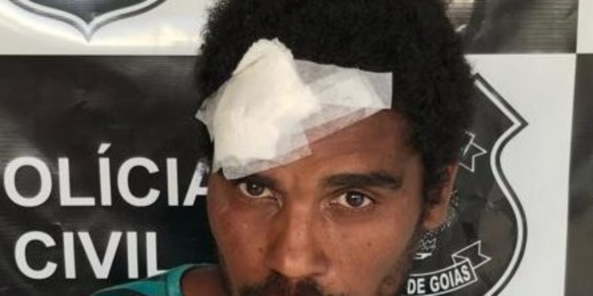 Homem que agrediu a própria mãe a golpes de rodo é preso pela PC em Minaçu