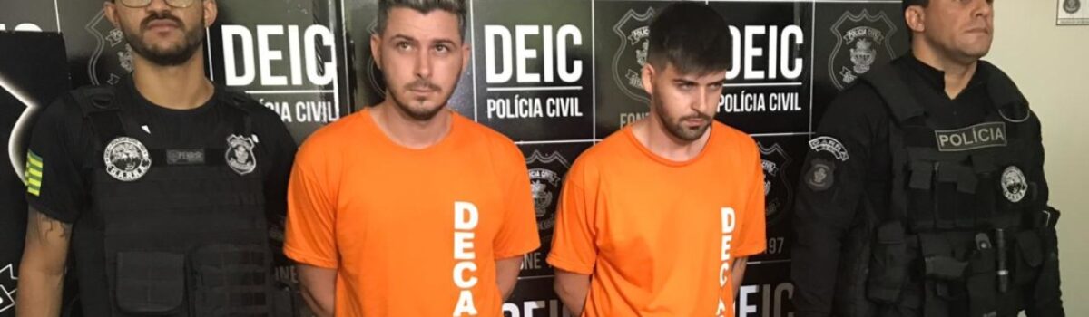 Irmãos são presos suspeitos de roubar casas em Goiânia e vender objetos pela internet