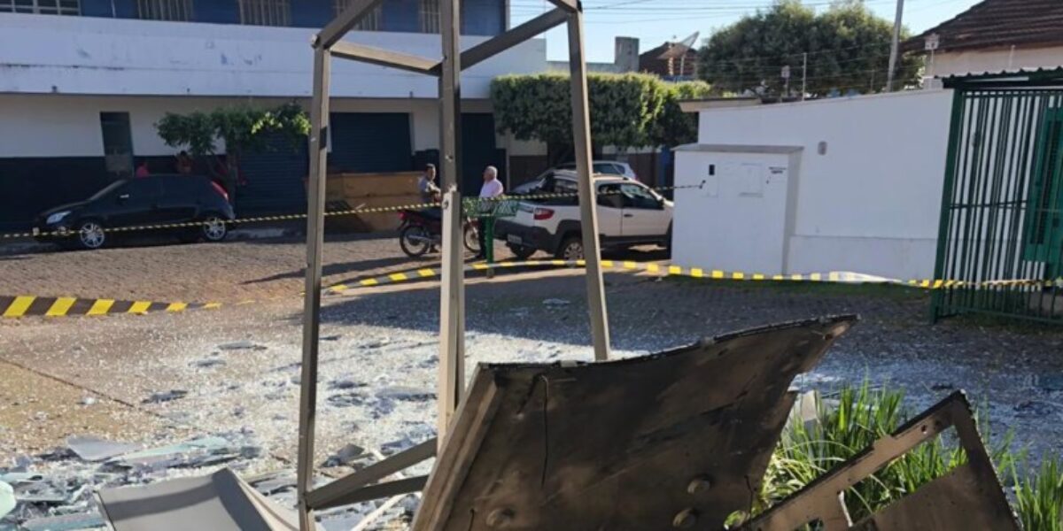 Preso autor de explosão a caixa eletrônico em Piracanjuba