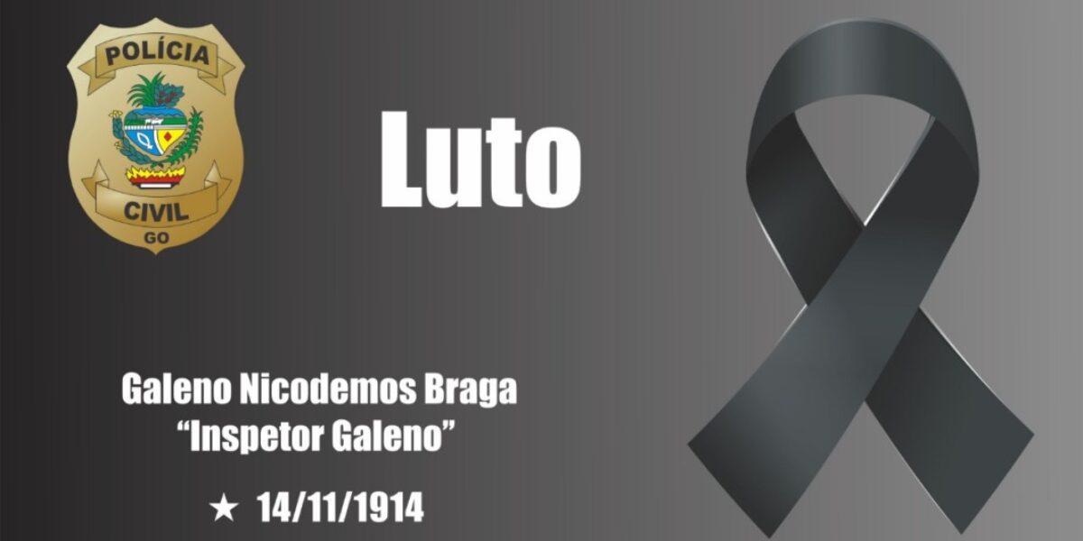Luto na Polícia Civil: Morre inspetor Galeno, aos 104 anos