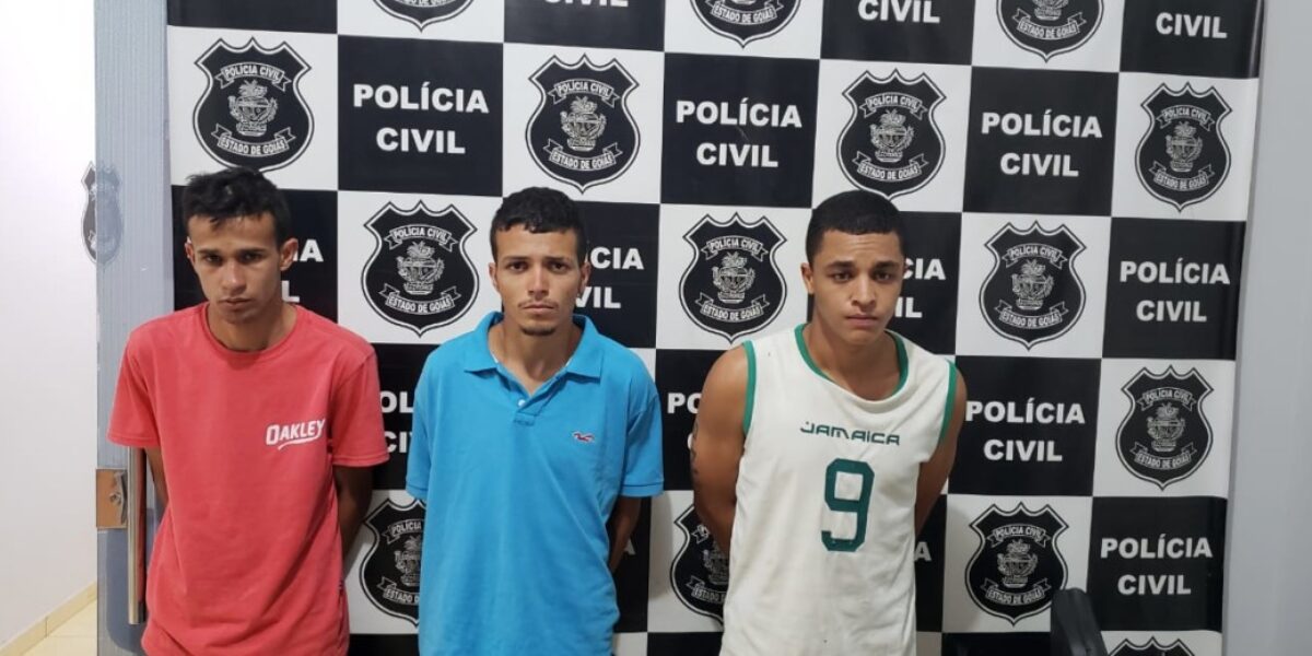Presas três pessoas por roubo, tráfico e posse ilegal de arma em Alexânia