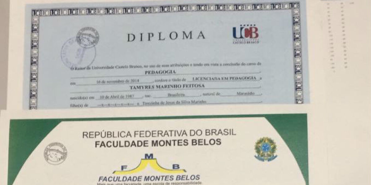 Autuada mulher suspeita de falsificar diplomas