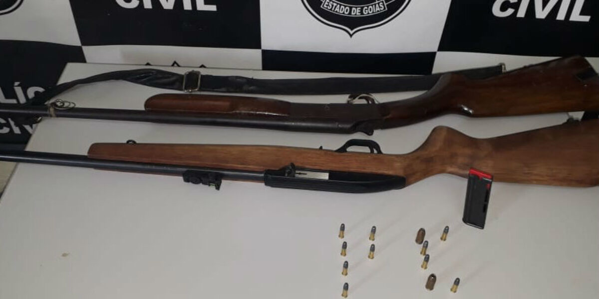 Preso idoso por posse irregular de arma de fogo
