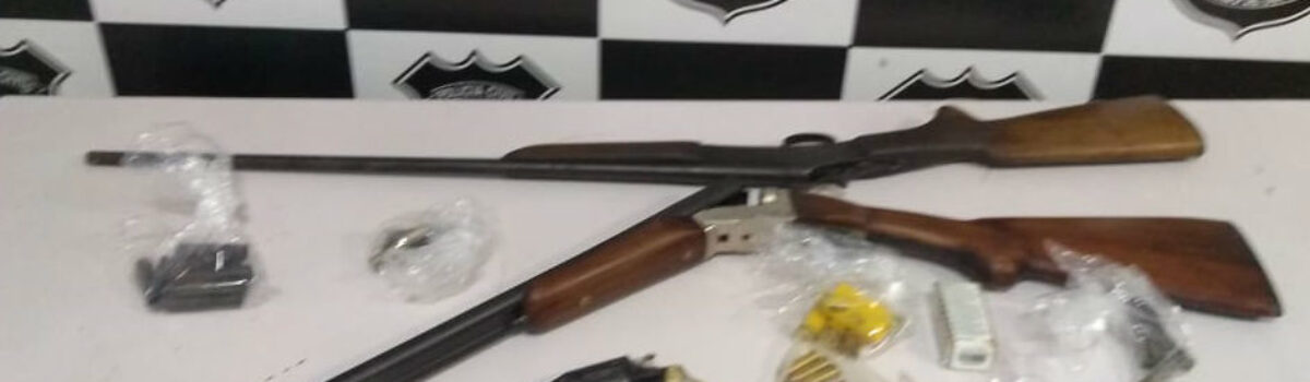 Derfrva apreende armas e veículo adulterado