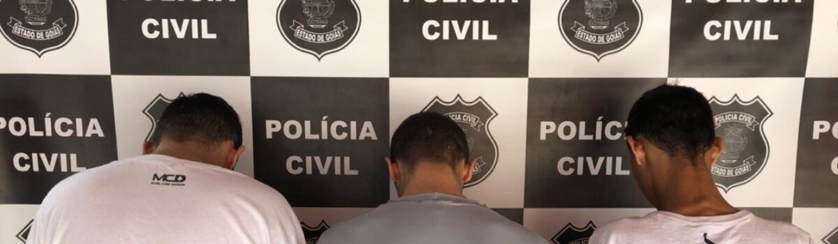 Três são presos por tentativa de homicídio em Caldas Novas