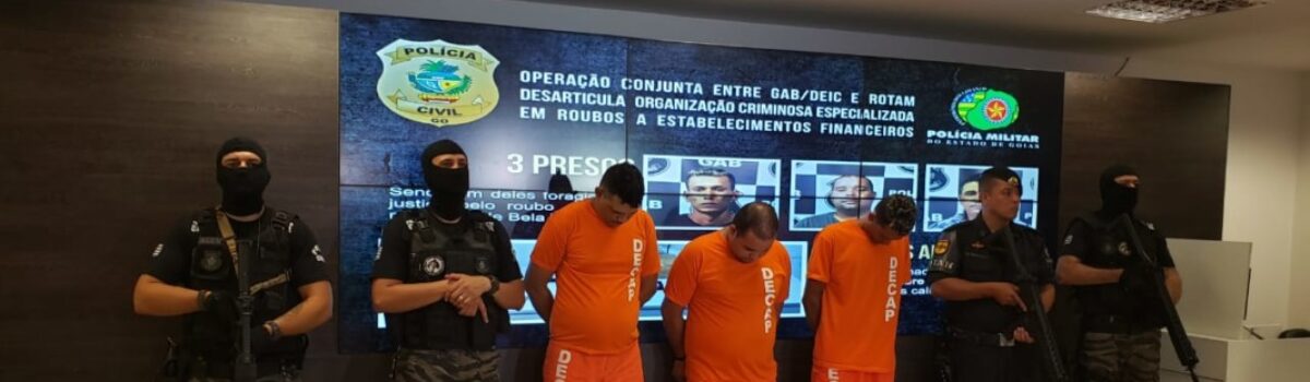 Operação prende 3 envolvidos em explosão de caixa eletrônico