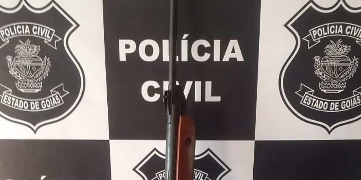 Arma é apreendida durante buscas em Joviânia