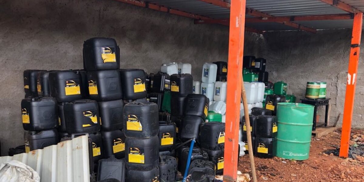 Gepatri de Anápolis apreende óleo lubrificante adulterado