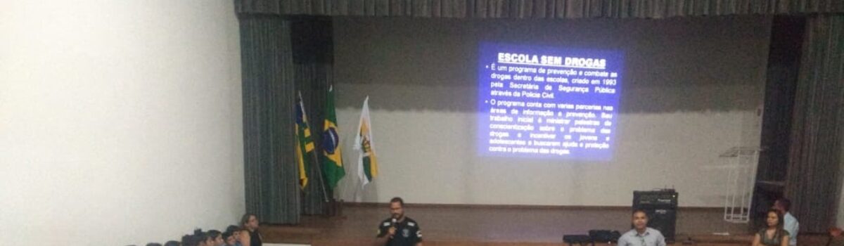 Polícia Civil participa de palestras do programa Escola Sem Drogas