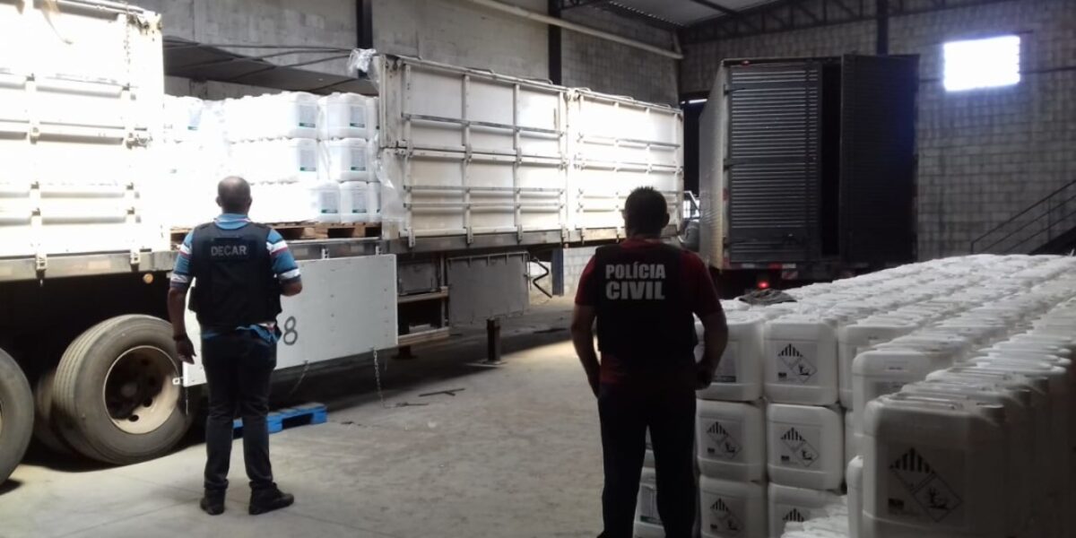 Decar recupera carga de defensivos agrícolas roubada em Goiatuba
