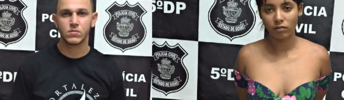 Presos “Bonnie e Clyde do Cerrado”; casal é apontado como autor de vários roubos em Aparecida