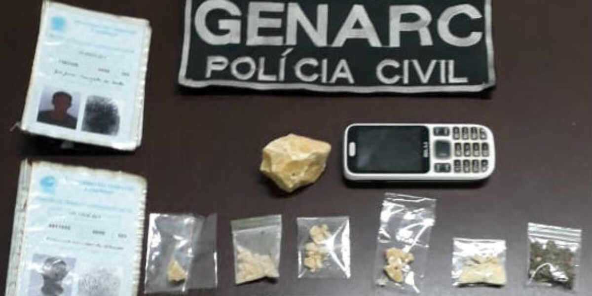 Genarc de Aparecida prende dois homens por tráfico