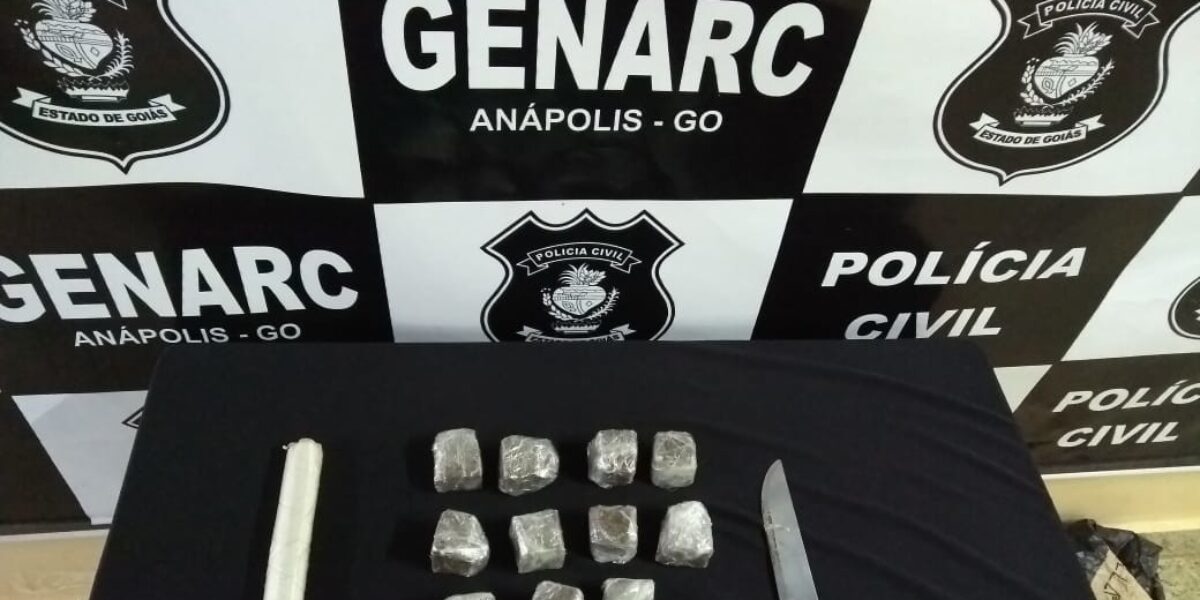 Genarc de Anápolis prende duas pessoas em flagrante por tráfico