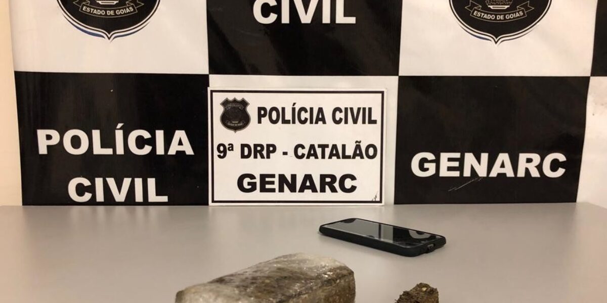 Preso suspeito de tráfico em Catalão; jovem já tem passagens policiais