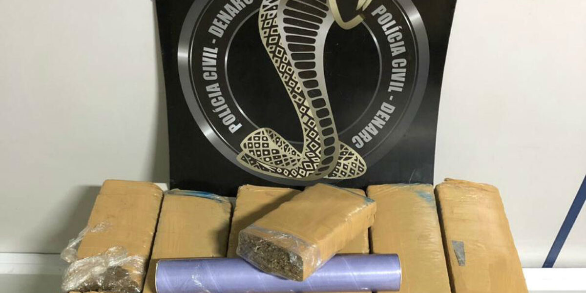 Dupla é presa pela Denarc com mais de 6 quilos de maconha