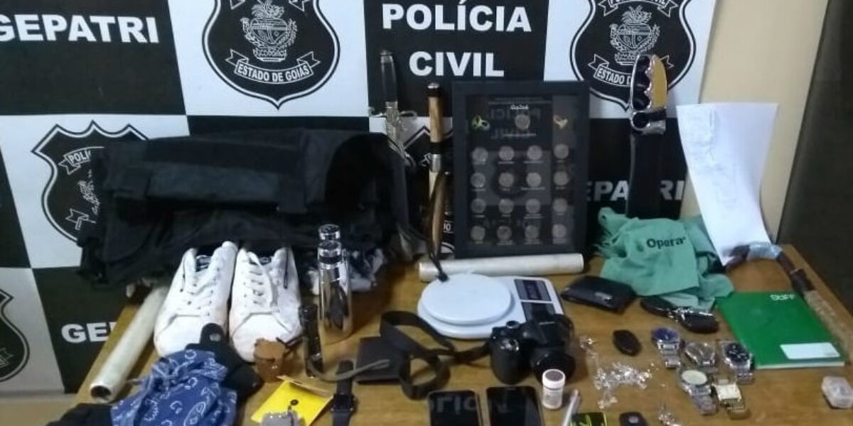 Gepatri recupera objetos roubados em residência de Anápolis