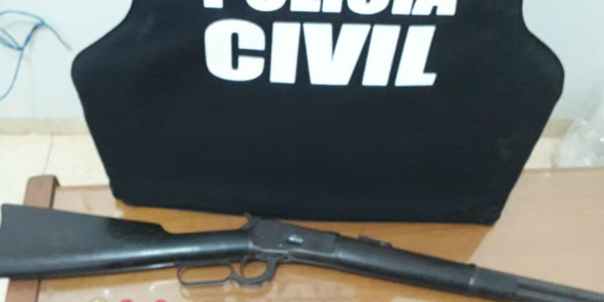 Arma e munições são apreendidas durante Operação After em Buriti Alegre