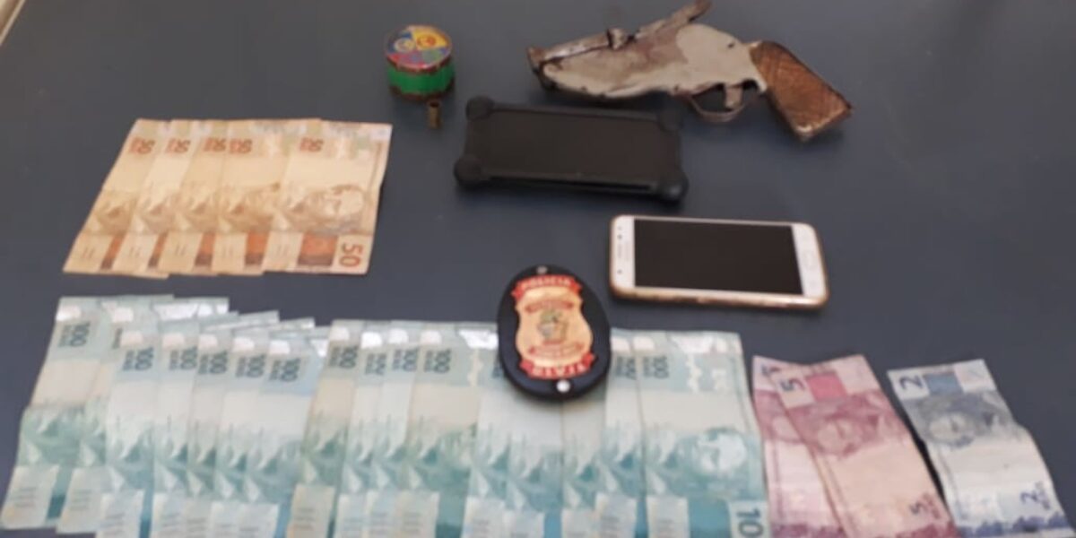 Autor de receptação de objetos e posse ilegal de arma é preso em flagrante em Luziânia