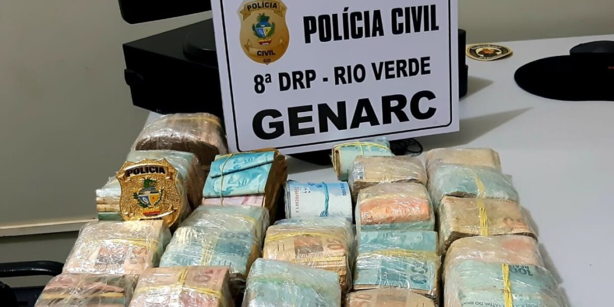 Polícia Civil apreende mais de R$ 200 mil em Rio Verde; montante seria usado para lavagem de dinheiro