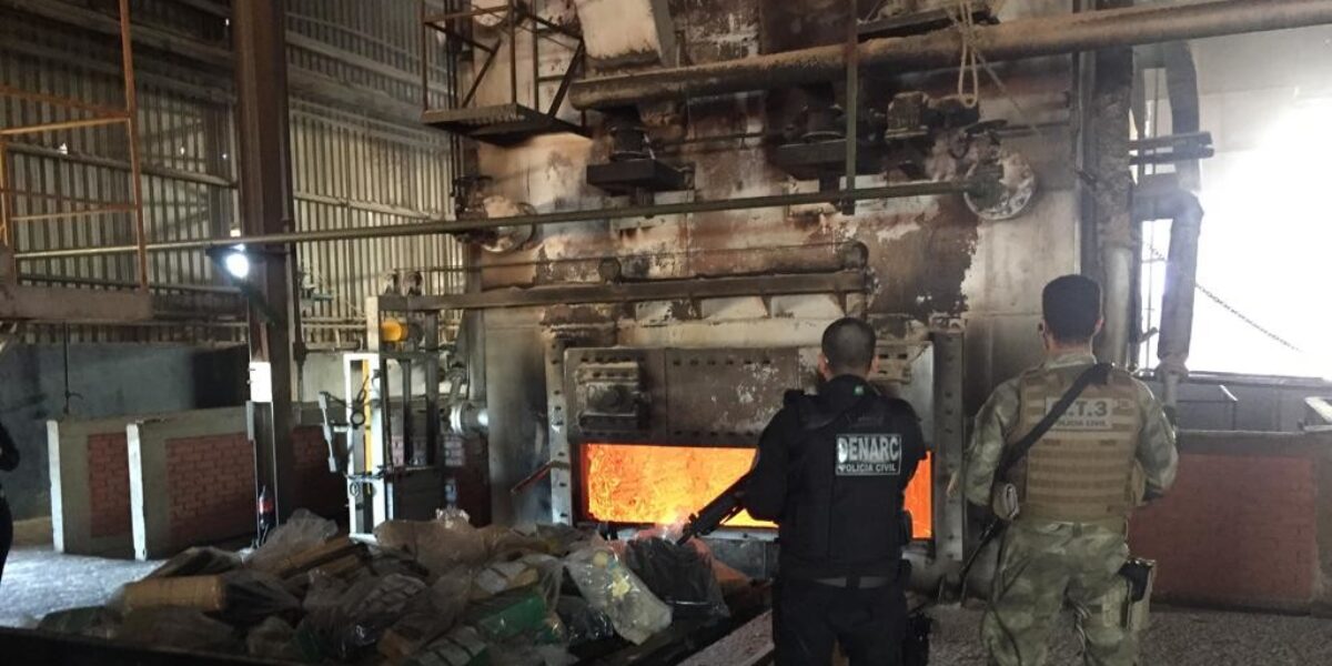 Denarc incinera 7 toneladas de drogas