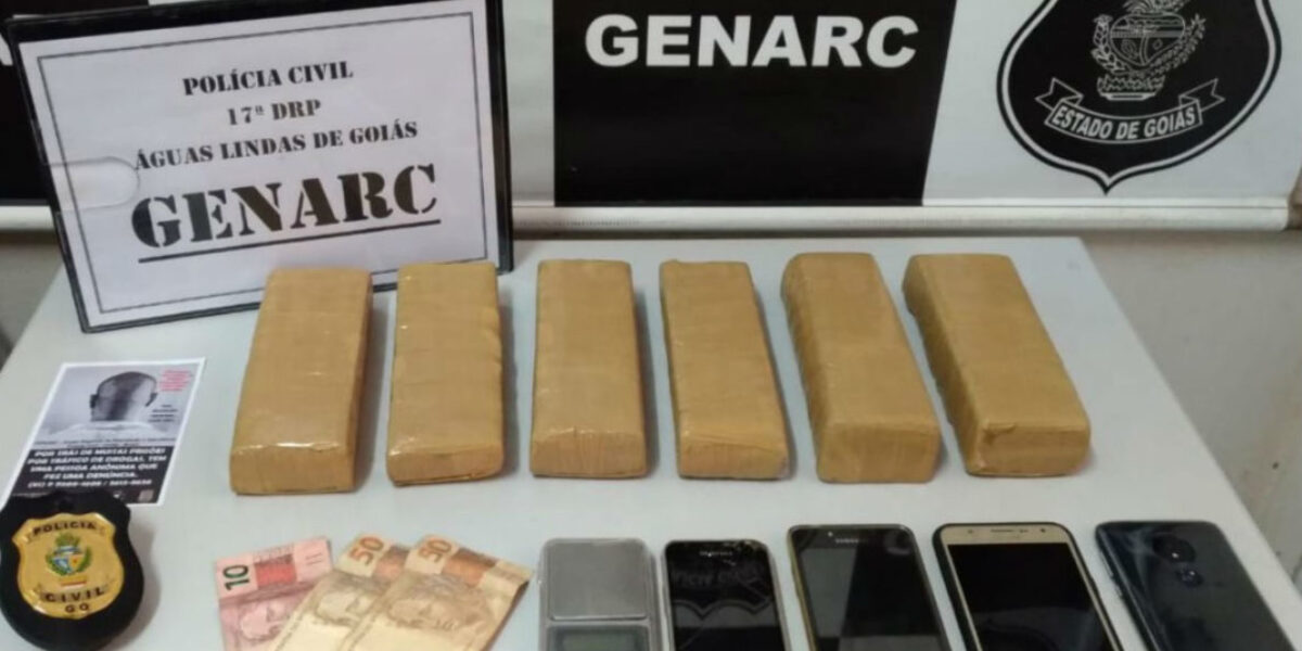 Preso maior e apreendida adolescente que saiu de Minas Gerais para operar esquema de venda de drogas