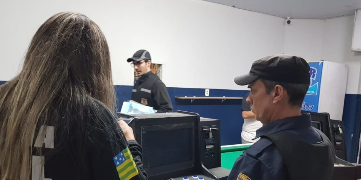 Operação integrada apreende caça-níqueis em Aparecida de Goiânia