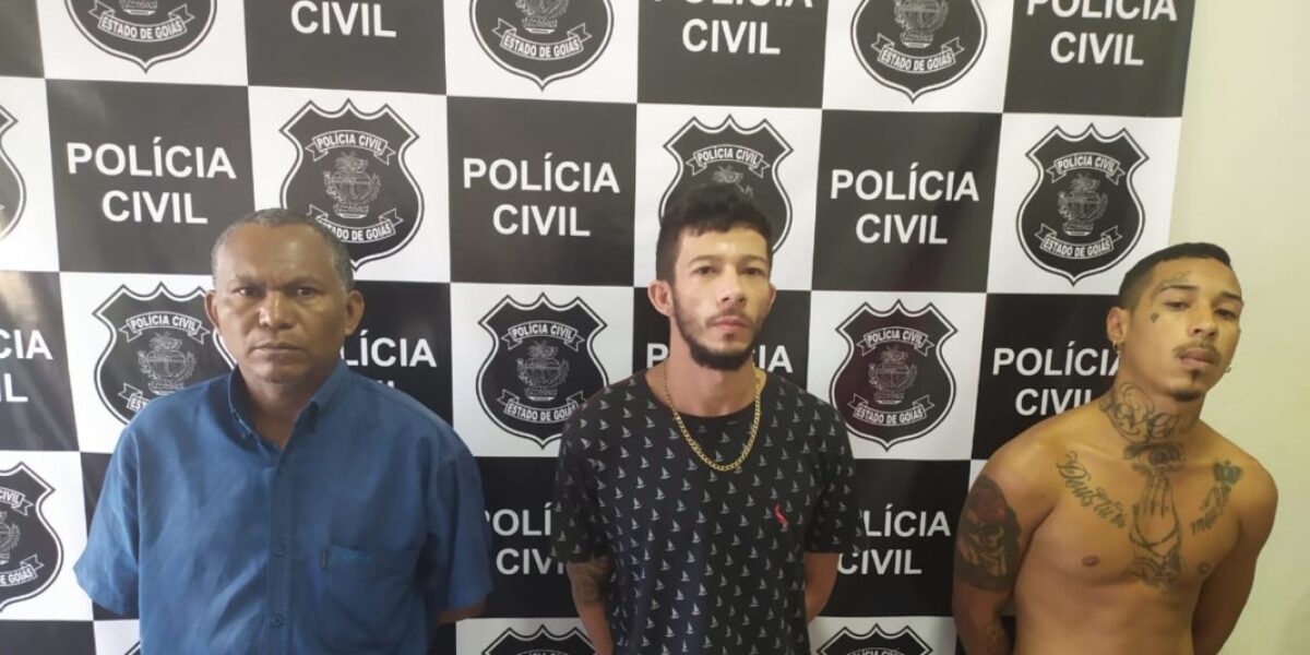Trio é preso em Jaraguá suspeito de matar jovem e tentar contra vidas de outras duas pessoas na cidade