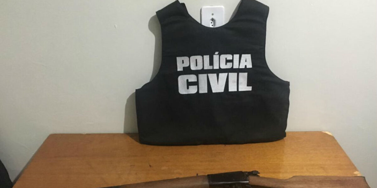 Polícia apreende arma de fogo e munições de autor que ameçou mulher