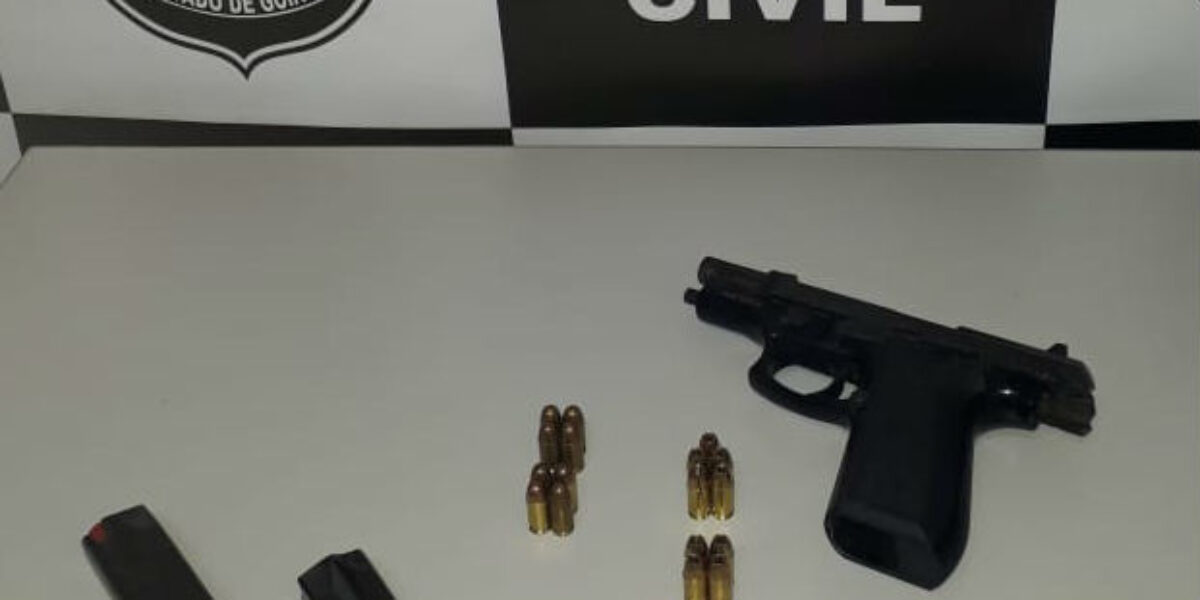 Arma e munições são apreendidas durante cumprimento de mandado em Catalão