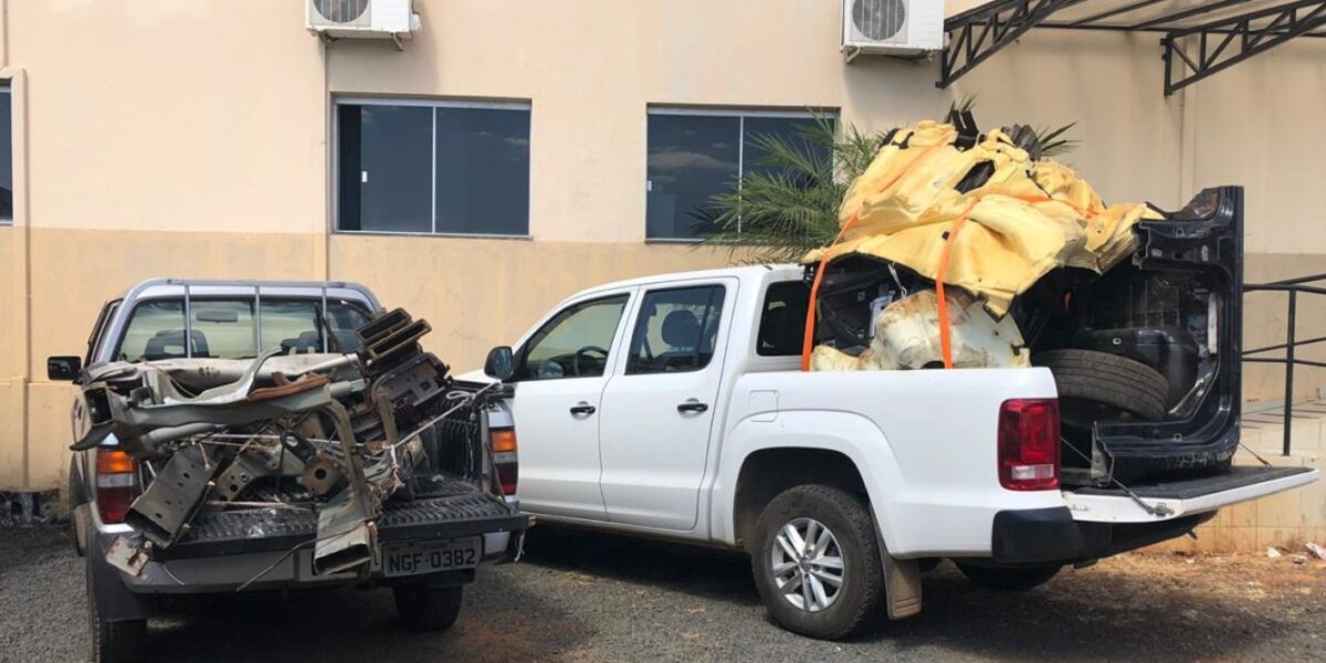 Partes de veículos furtados são apreendidas em auto-peças de Catalão
