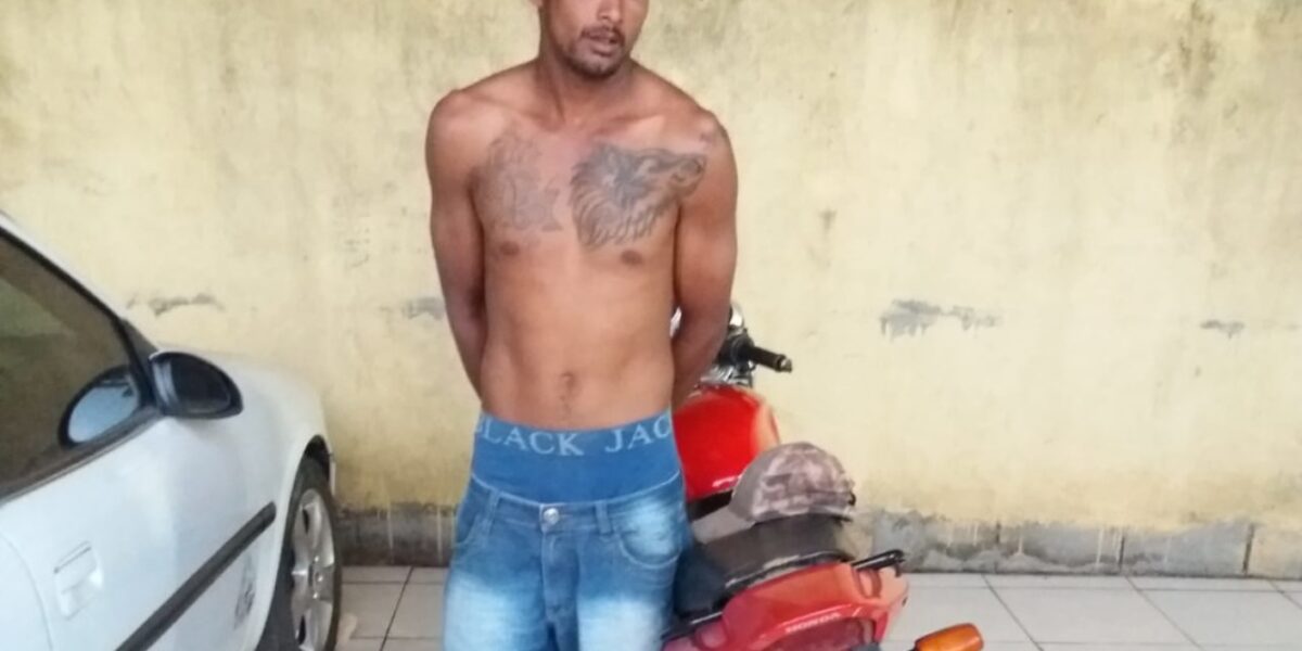 Preso em Uruaçu suspeito de cometer furtos utilizando motocicleta