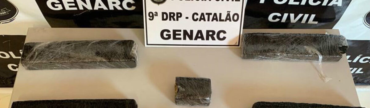 Preso em Catalão casal suspeito de tráfico e associação para o tráfico