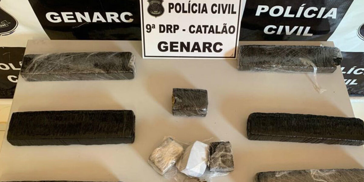 Preso em Catalão casal suspeito de tráfico e associação para o tráfico