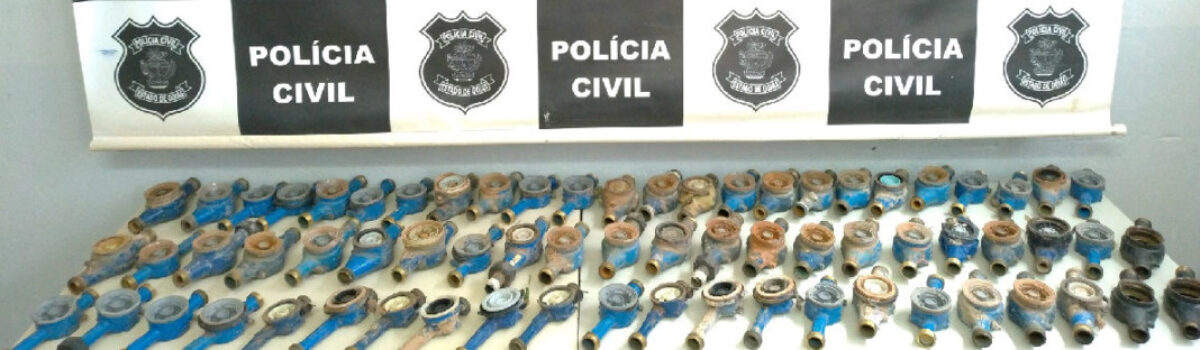 Polícia Civil prende responsáveis por furto de mais de 60 hidrômetros em Águas Lindas