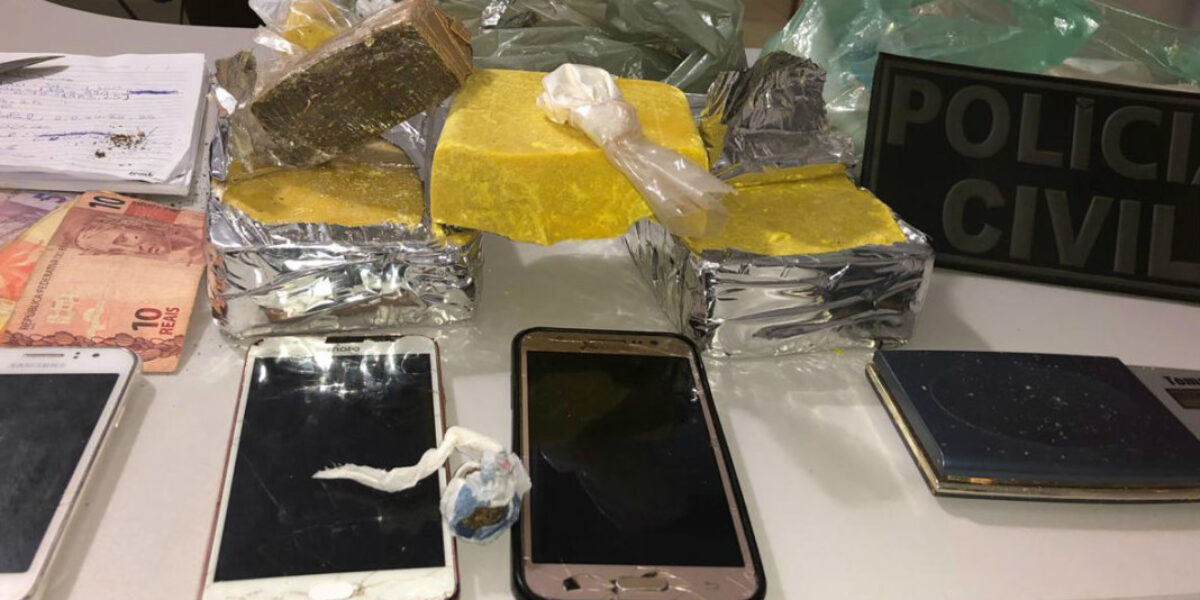 Polícia Civil fecha ponto de venda de drogas chefiado por mulheres em Guapó
