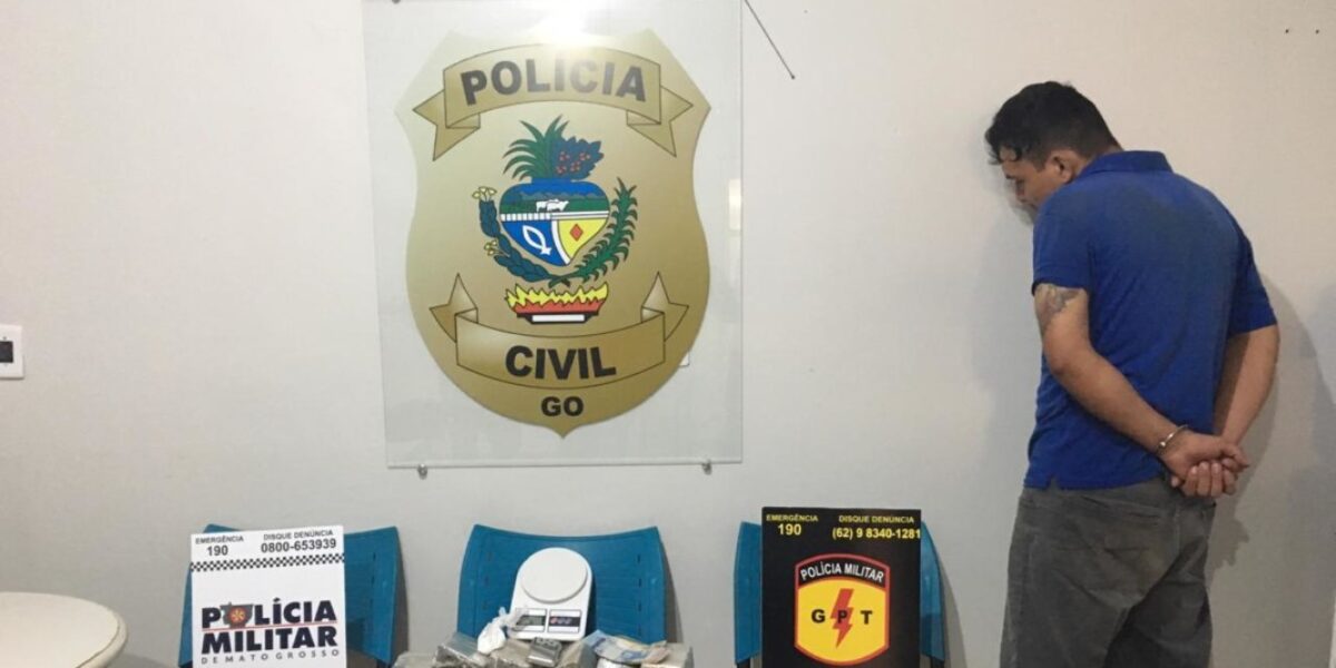 Polícia Civil apreende drogas, arma e dinamite em Aragarças